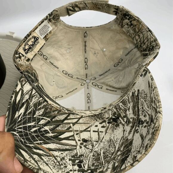 CED Cap Hat Adult Adjustable‎ Beige 100%Cotton Gam Guard Tree Cactus Nice - Picture 6 of 7